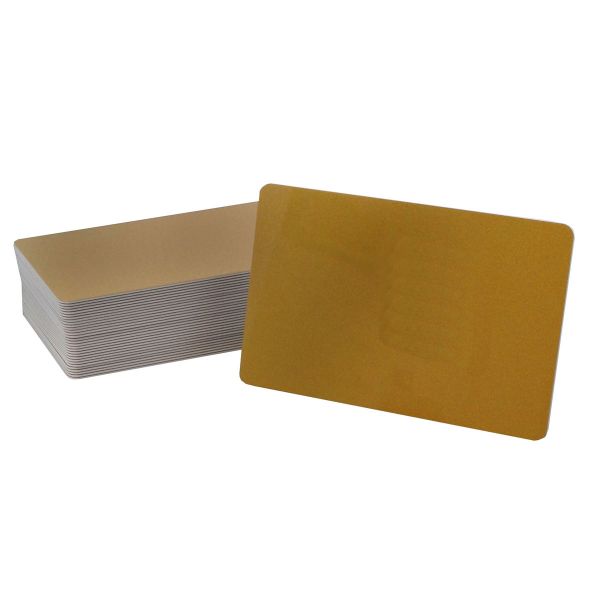 Plastikkarte, blanko gold, 0.76mm
