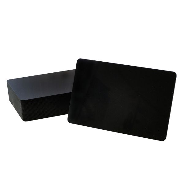 Plastikkarte, blanko schwarz, 0.76mm